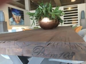 Eettafel met X-poot 180 cm