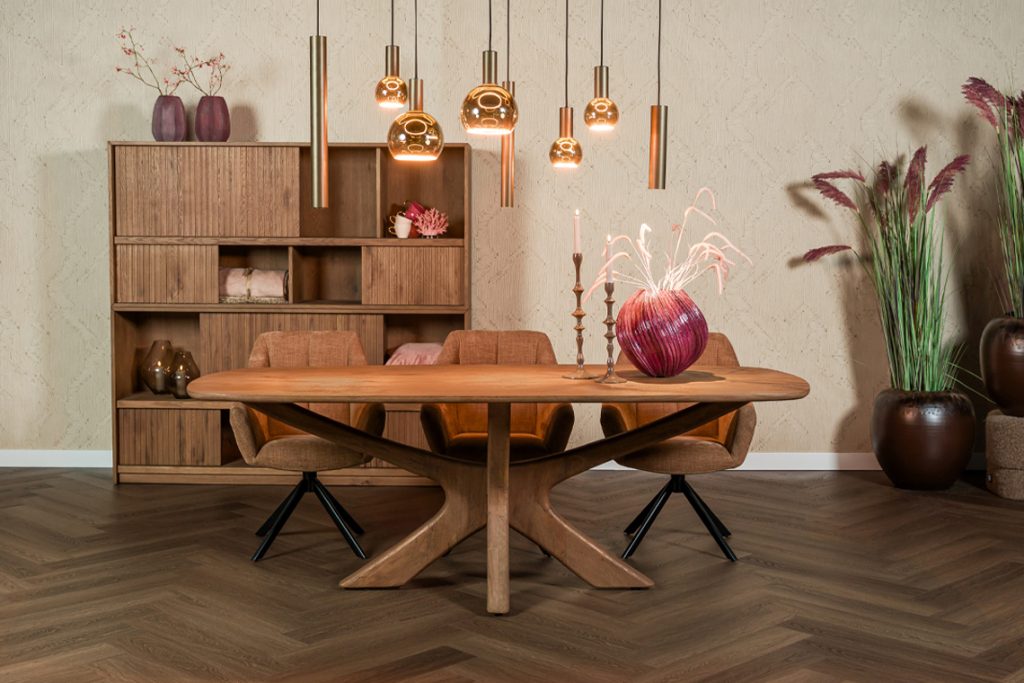Eettafel Macey bruin