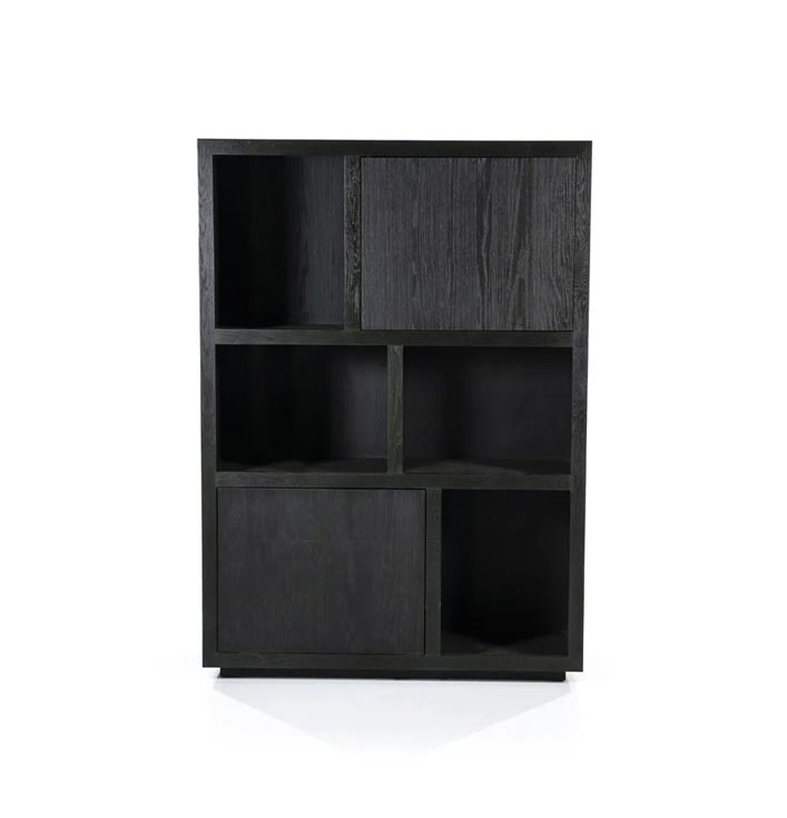 Kast Hermani zwart 2 deuren