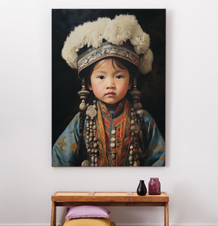 Wandkleed Traditional Child 1